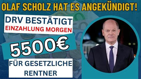 DRV hat es bestätigt Morgen gibt es für alle 5500 gesetzliche