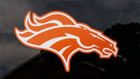 Denver Broncos football car window carbon fiber vinyl sticker