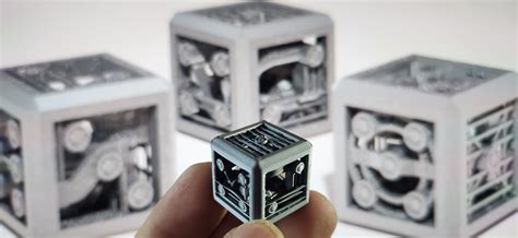 🎲 Mechanical Technological Probability Cuboid Matrix (Dice)・Free STL