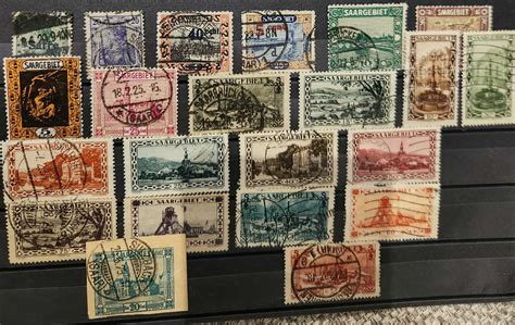 Germany Colonies Saargebiet Rarely Seen Used Selection