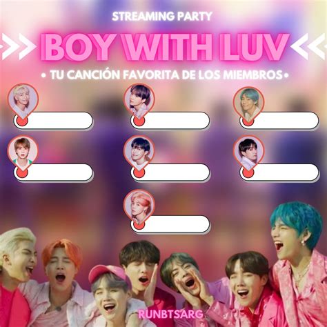 Only BTS Stream On Twitter RT RunBTSArg BOY WITH LUV STREAMING