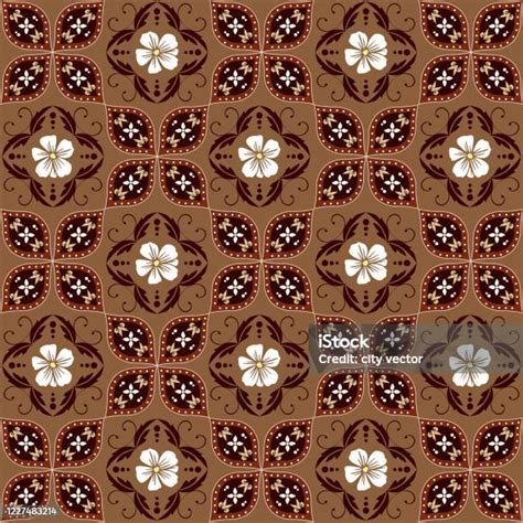 Desain Warna Cokelat Lembut Modern Untuk Khas Batik Tradisional Jawa