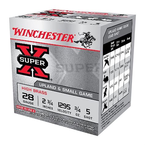 Winchester Super X High Brass 28 Gauge Shotgun Ammo