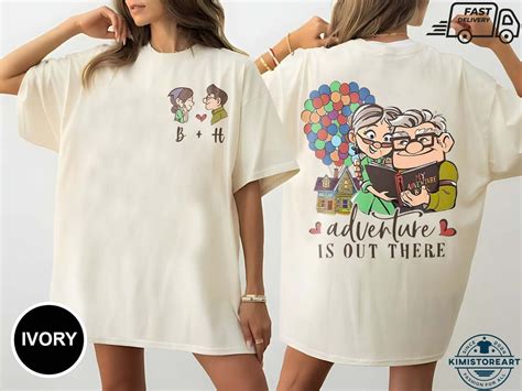 Disney Pixar Up Carl And Ellie Adventure Is Out There Comfort Colors Shirt Personalized His