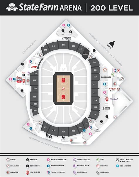 State Farm Arena Parking Map Atlanta