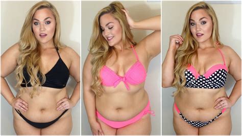 Haul Plus Size Bikinis Try On Youtube