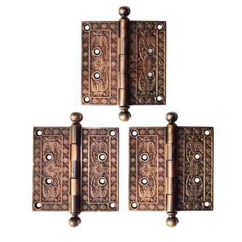 SOLD Set of Antique 5" Bronze Hinges, c. 1886 - Antique Hardware ...