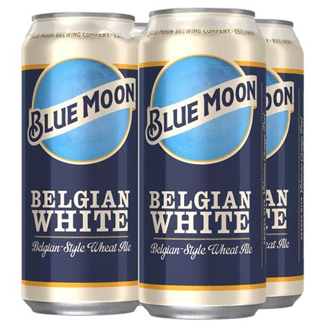 Blue Moon Wheat Beer, Craft Beer Can (16 oz) - Instacart