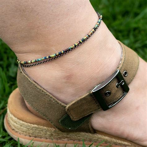 Bohemian Anklet Boho Anklet Rustic Anklet Picasso Copper Etsy Australia