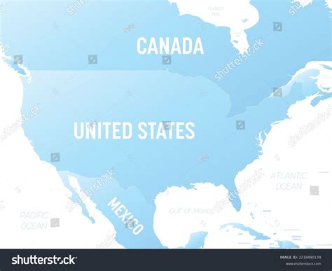 Usa Detailed Political Map Lables Stock Vector (Royalty Free ...