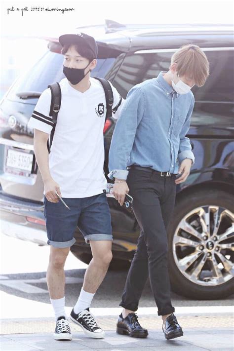 Chen And Baekhyun 150717 Incheon Airport Departing For Beijing