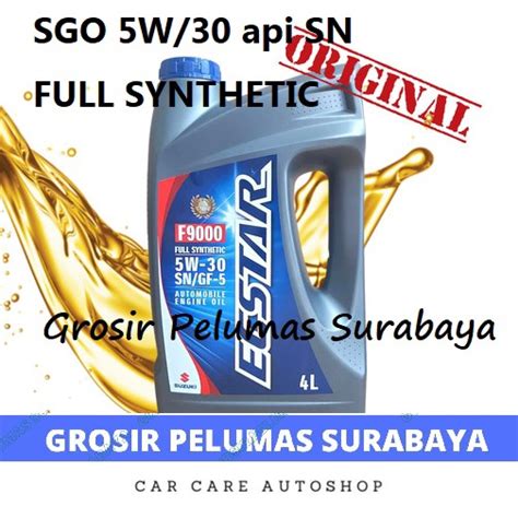 Jual Oli Mesin Bensin Original Full Synthetic Suzuki SGO ECSTAR F9000