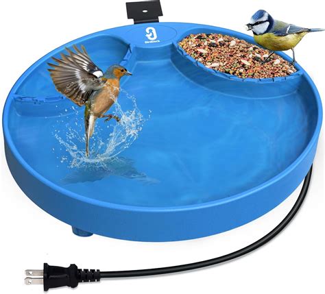 Birddock In Heated Bird Bath For Backyard Bird Feeder Bird Bath