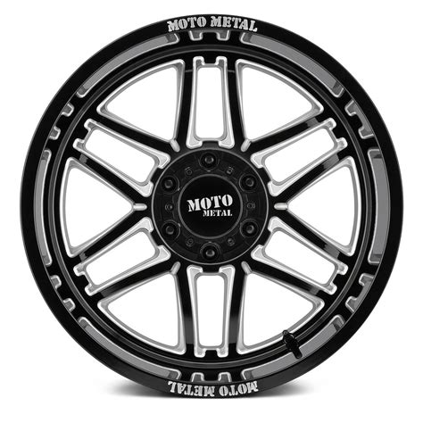 Moto Metal Mo Folsom Wheels Gloss Black With Milled Accents Rims