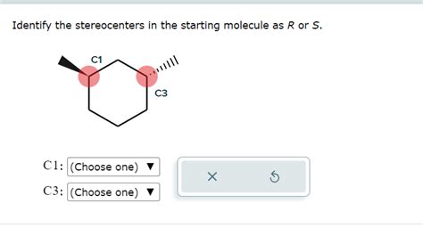 Identify the stereocenters in the starting molecule | Chegg.com