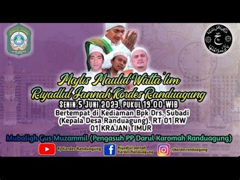 LIVE Riyadlul Jannah Kordes Randuagung Dikediaman Bpk Subadi