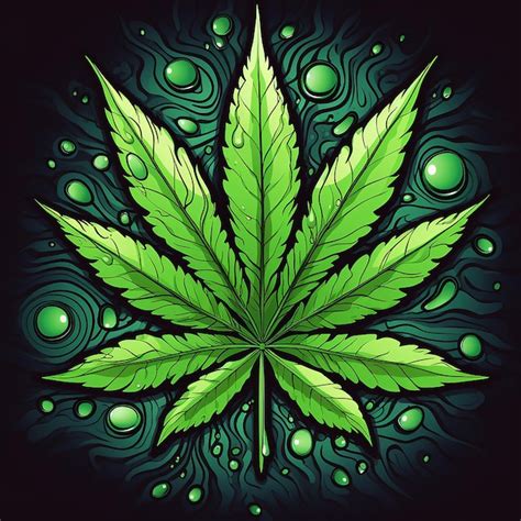 Premium AI Image | Cannabis Leaf Vector Art