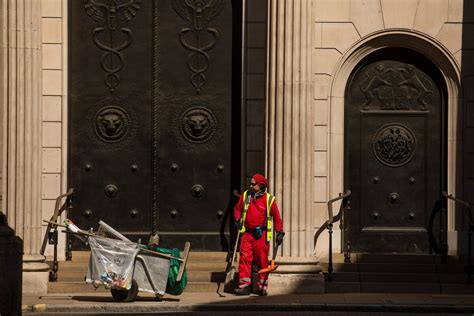 life returns  londons finance hub doused  disinfectant bloomberg