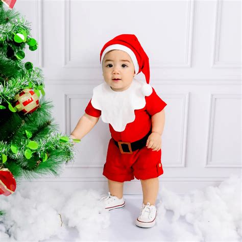 Fantasia Papai Noel Natal Beb Masculina Sacola Do Beb