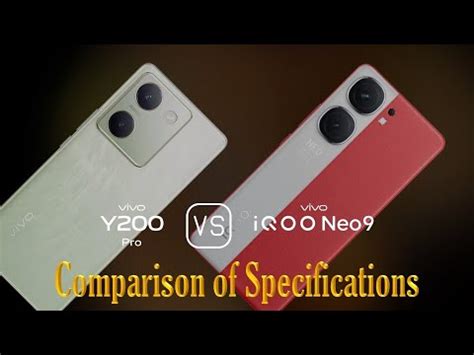 Vivo Y Pro Vs Vivo Iqoo Neo A Comparison Of Specifications Youtube