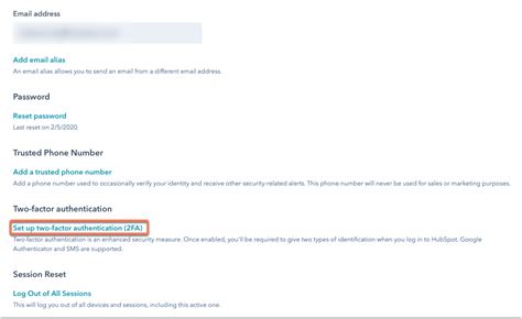 Skonfiguruj Uwierzytelnianie Dwuskładnikowe Dla Swojego Loginu Hubspot