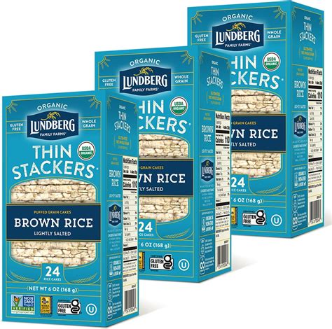 Amazon Edward Son S Organic Unsalted Plain Brown Rice Snaps