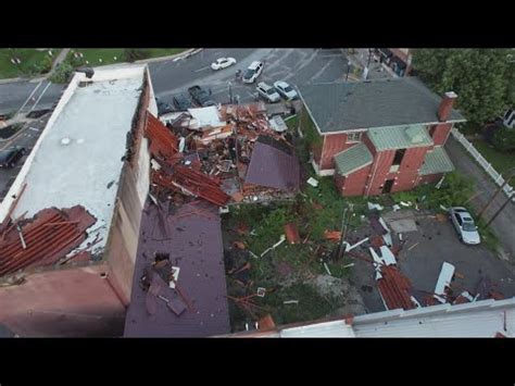 Severe Weather Destroys Buildings In Downtown Paoli Indiana Youtube