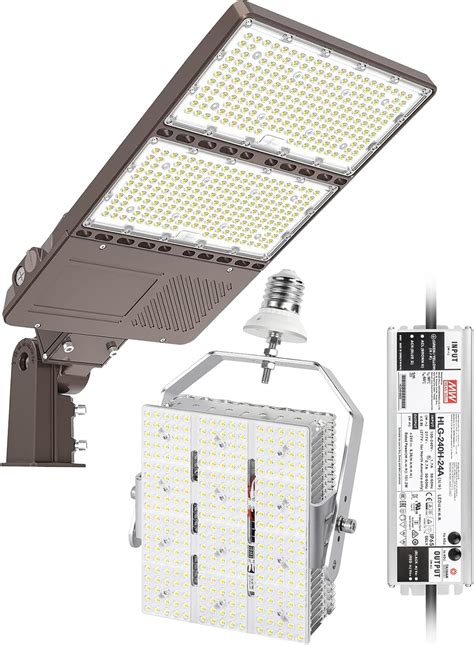 Openlux Ul Listed W Led Parking Lot Light With Photocell Lm Ac