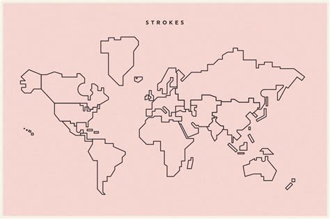 Simplified World Map Vector At Getdrawings Free Download