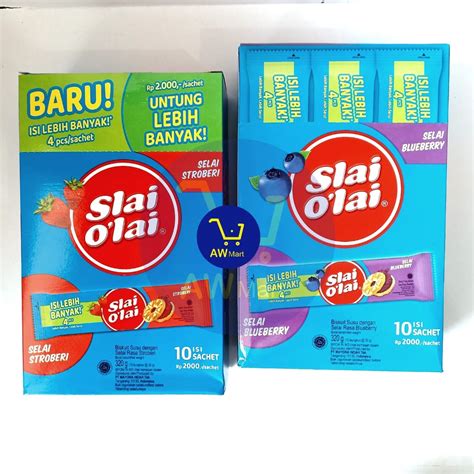 Jual SLAI OLAI BOX ISI 10 PCS ECER RP 2000 VARIAN BLUEBERRY