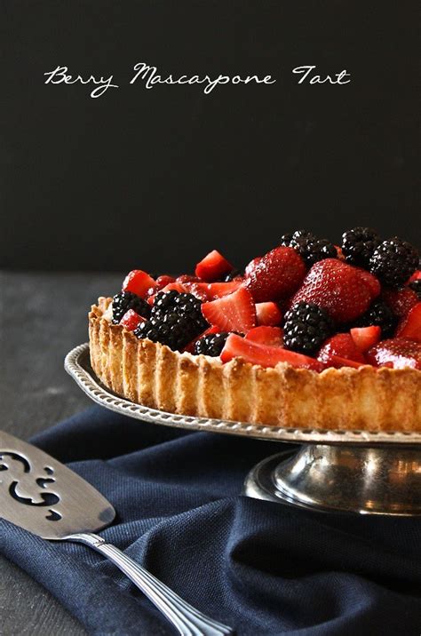 Berry Mascarpone Almond Tart What Shes Having