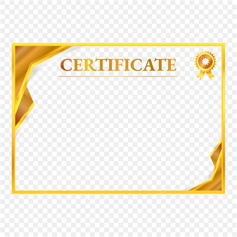 Certificate Golden Border Vector Free - Infoupdate.org