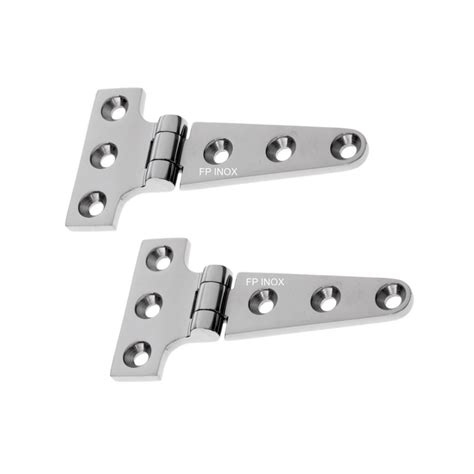 Charnière T en inox A4 316 Lot de 2