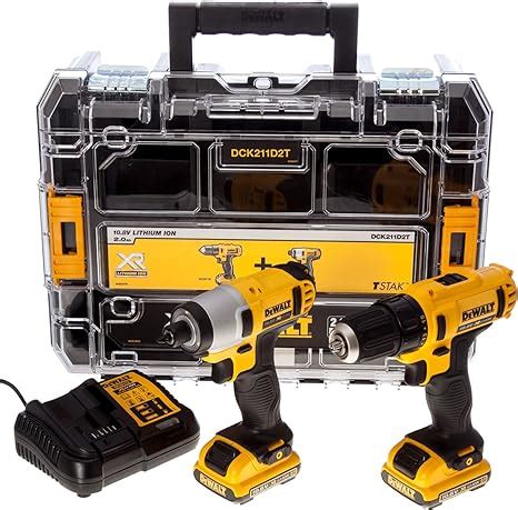 Dewalt Dck D T Qw Kit Taladro Atornillador Dcd Xr V