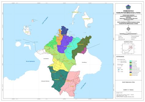 Tata Ruang Kabupaten Minahasa Utara Peta Das Dan Irigasi The Best