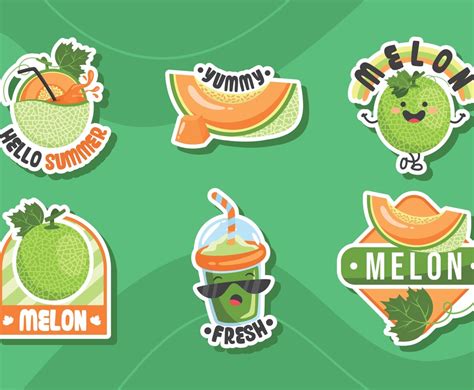 Funny Melon Stickers Collection