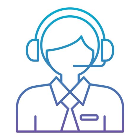Customer service Generic gradient outline icon