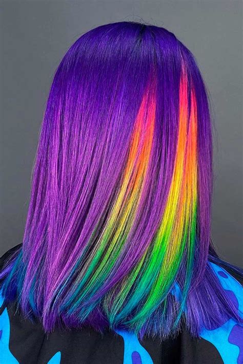 Peekaboo Hair Colors Funky Hair Colors Bold Hair Color Vibrant Hair Colors Rainbow Hair