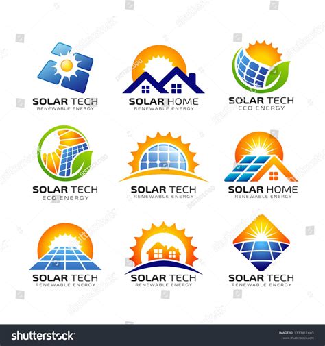 Sun Solar Energy Logo Design Template Stock Vector (Royalty Free ...