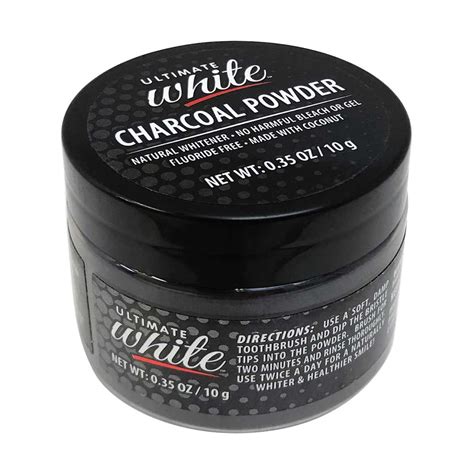 Ultimate White Natural Teeth Whitening Powder Infused With Activated