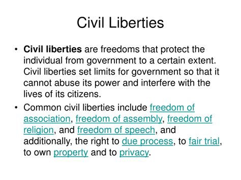 Ppt Civil Liberties Powerpoint Presentation Free Download Id313880