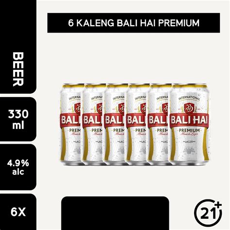 Jual Bali Hai Premium Lager Bir Beer 320ml Paket 6 Kaleng