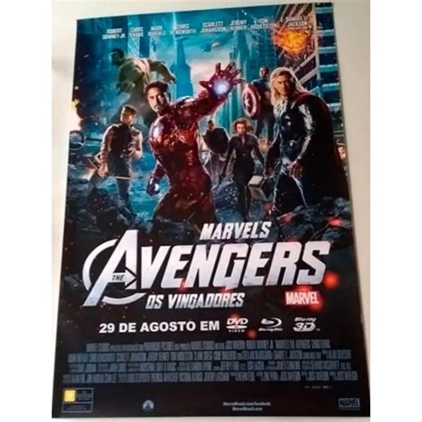 CARTAZ OS VINGADORES 2012 ORIGINAL DE LOCADORA Shopee Brasil