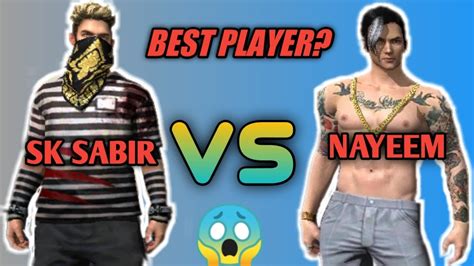 SK Sabir Boss VS GamingwithNayeem Free Fire YouTube