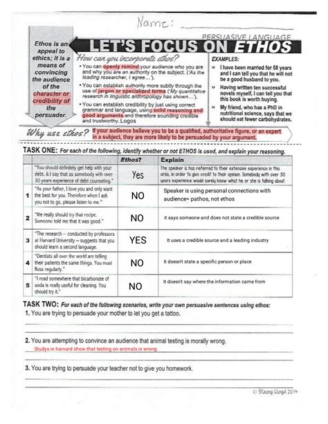 Worksheet Stacey Lloyd 2014 Answer Key Prntbl Concejomunicipaldechinu