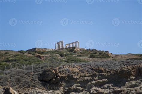 Temple of Poseidon at Cape Sounion, Greece 15742181 Stock Photo at Vecteezy