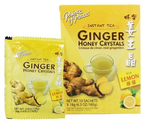 Prince Of Peace Tea Instant Ginger Honey Crystals With Lemon 10