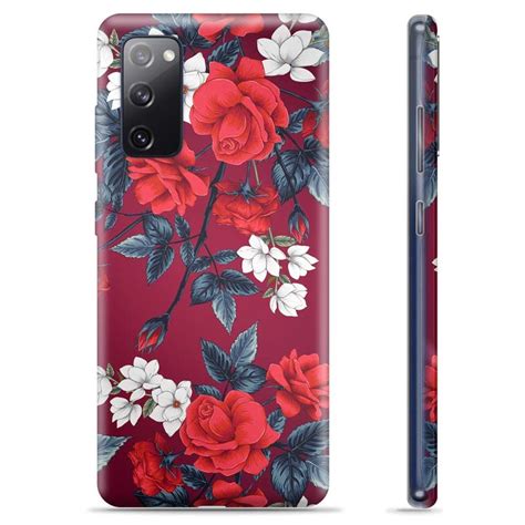 Coque Samsung Galaxy S Fe En Tpu Fleurs Vintage