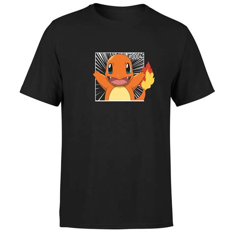 Pokémon Pokédex Charmander 0004 Men S T Shirt Black Zavvi Nl