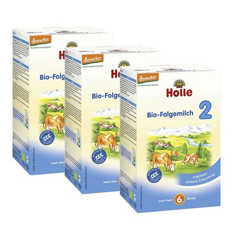 Holle Bio Folgemilch 2 3er Pack 3 X 600g Amazon De Lebensmittel